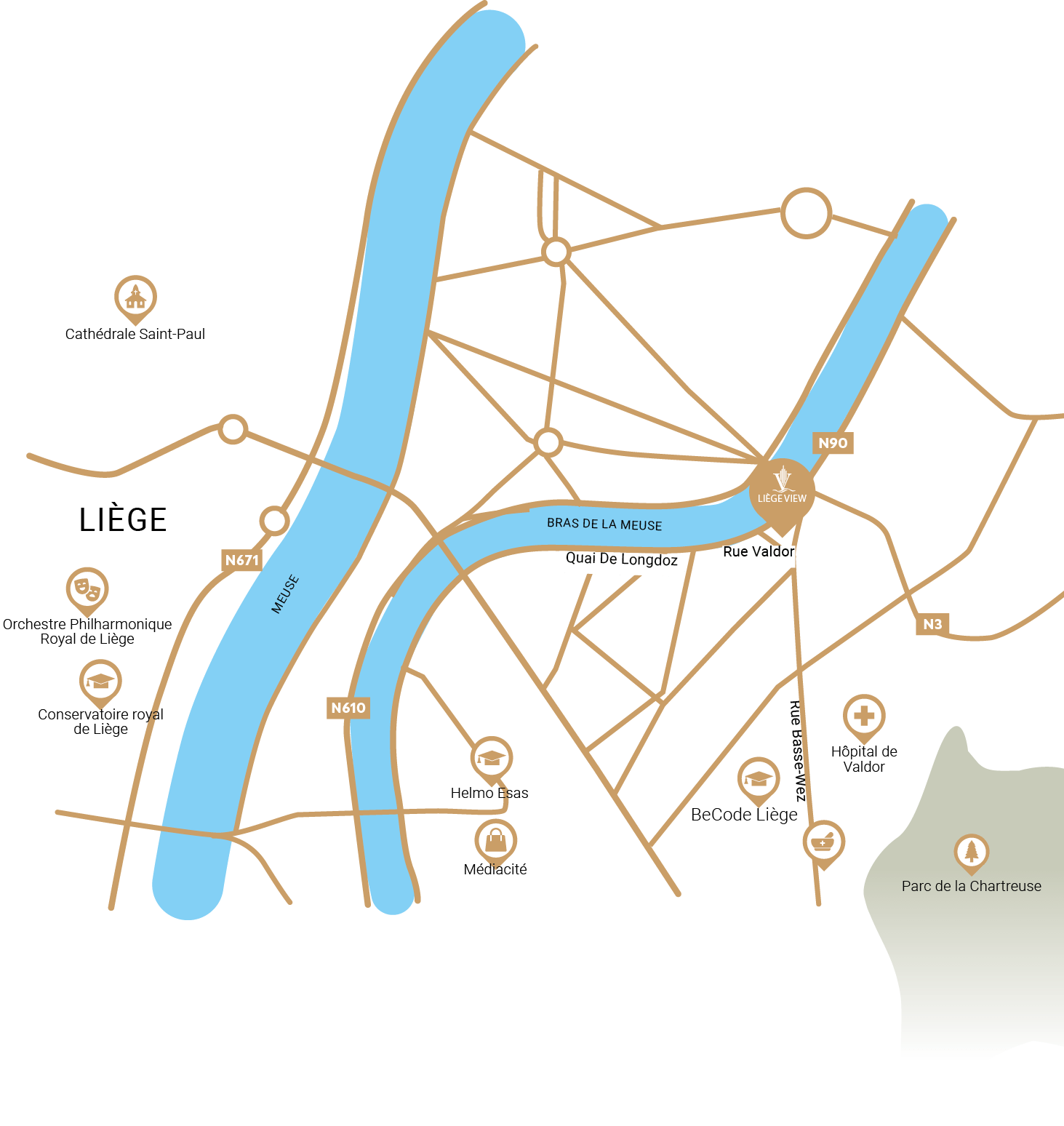 Location Liege View